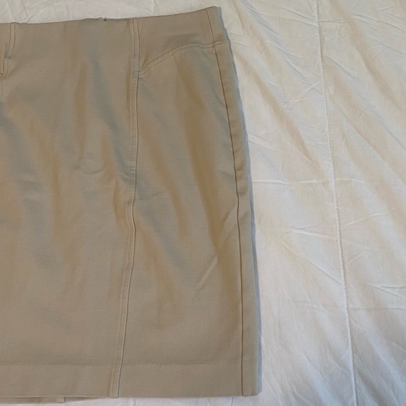 THALIAN Tan Tight Mid-Length Skirt - Picture 4 of 11